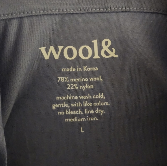 NIP Wool& Maggie Swing Dress Short Sleeve Wool Blend Size Large - Picture 4 of 4